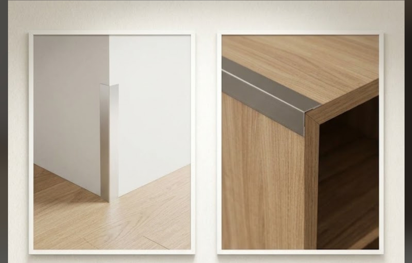 Aluminijske lajsne za zid 2x2cm